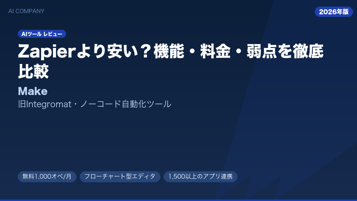 Make(旧Integromat) レビュー