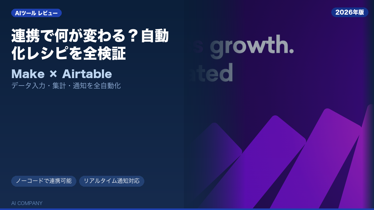 Make(旧Integromat) レビュー